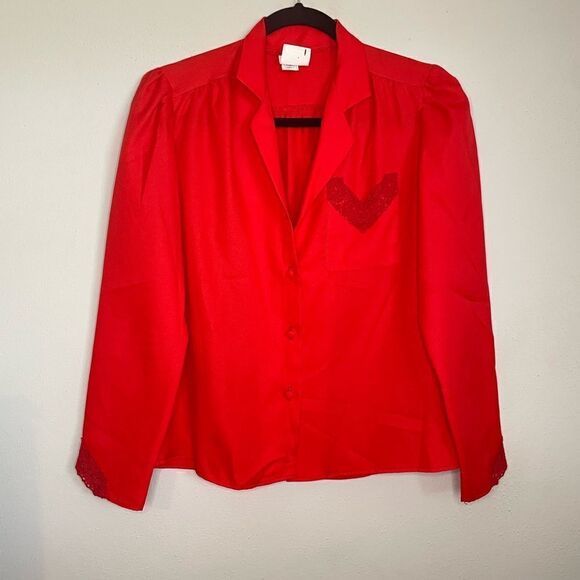 The International Ladies Garment Workers Union Vintage Red Blouse - Picture 6 of 13